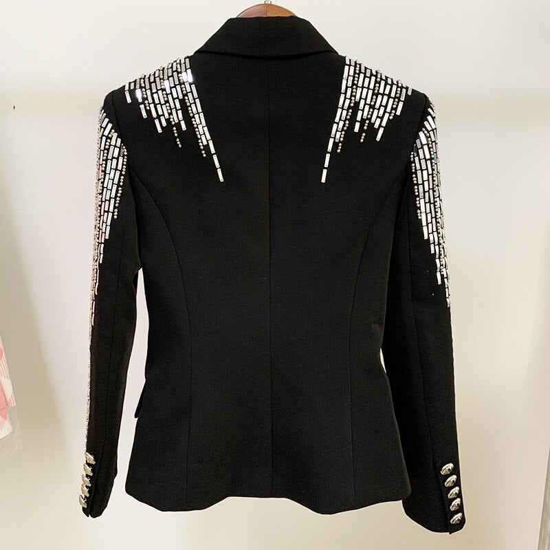 Stunning Metallic Beaded Jacket - Whiicka