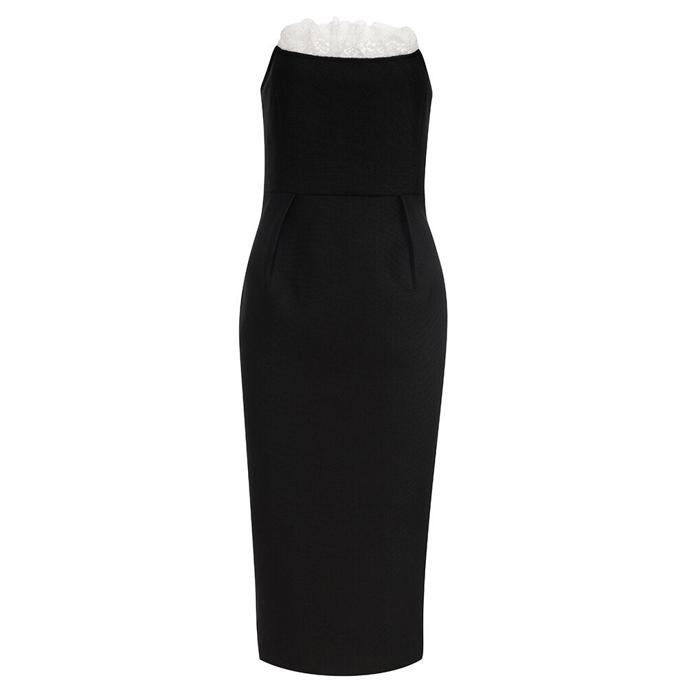 Sexy Strapless Bandages Dress - Whiicka