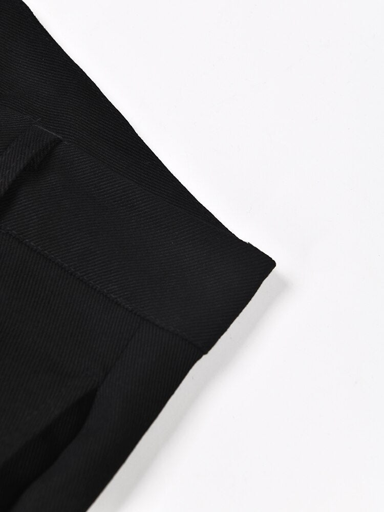 Zipper Irregular Long Flare Pant - Whiicka