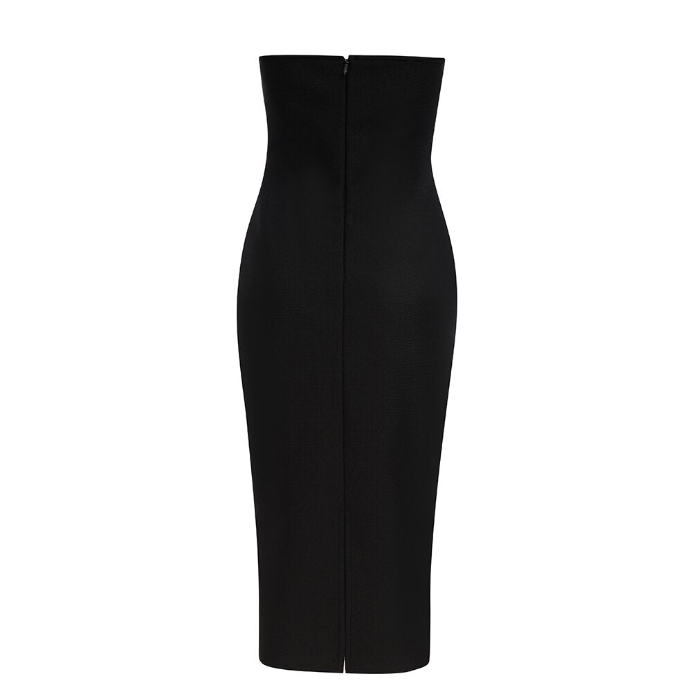 Sexy Strapless Bandages Dress - Whiicka